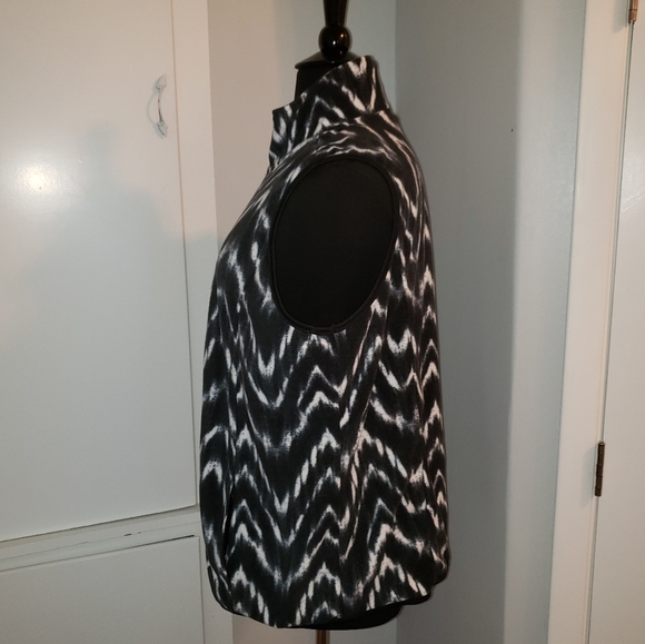 French Laundry 3x zipup black & white vest pockets - Picture 5 of 16